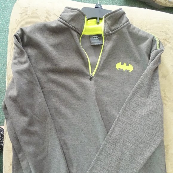 Other - Batman Fleece Pullover Athletic Jacket 1/4 Zip